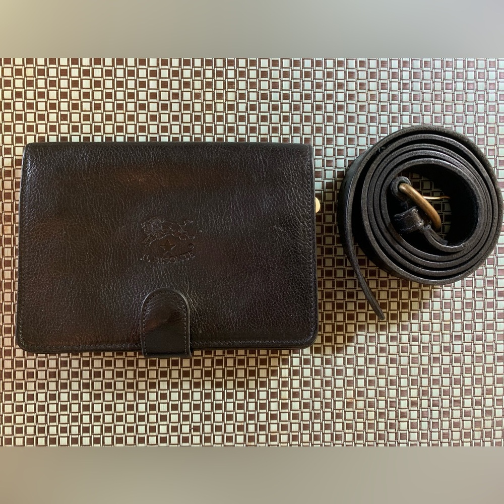 IL BISONTE WALLET AND BELT BAG